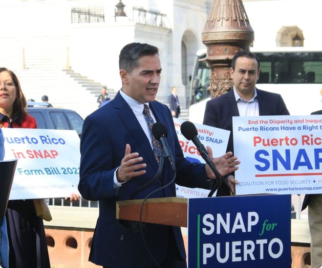 President and CEO Frankie Miranda at a SANP and Puerto rico Press Conference